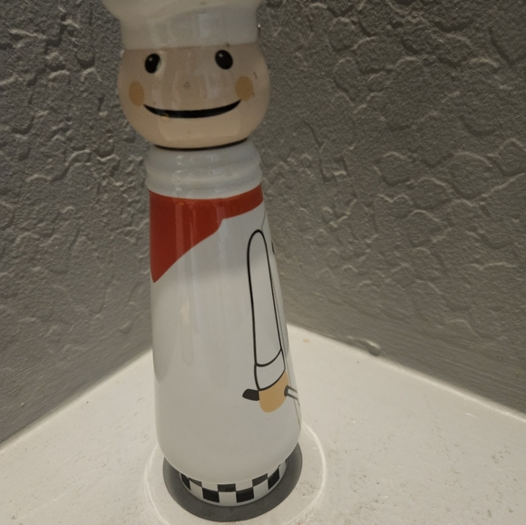 Kamenstein 8.5" Ceramic Happy Chef Cook Pepper Mill Pepper Grinder - Picture 4 of 4